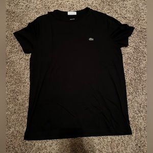 Lacoste Black T Shirt (Size 6/XLarge)